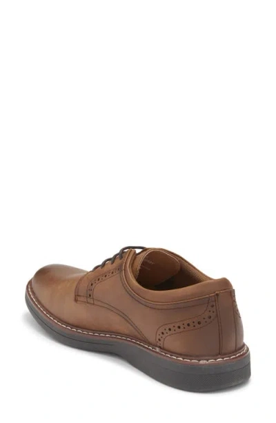 Rush By Gordon Rush Brogue Plain Toe Derby In Brown