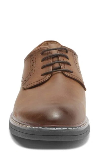 Rush By Gordon Rush Brogue Plain Toe Derby In Brown