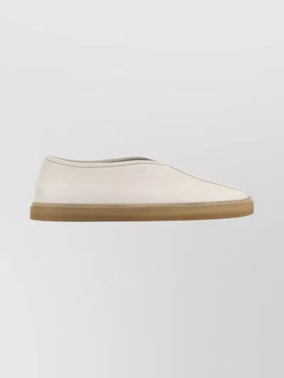 Lemaire Linoleum Piped Sneakers In White