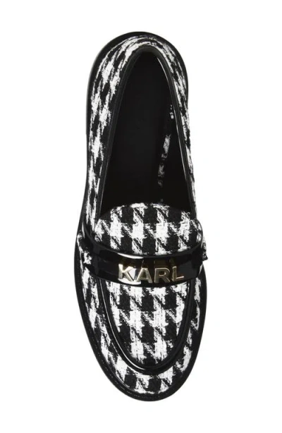 Karl Lagerfeld Paris Rainn Houndstooth Loafer In Multi