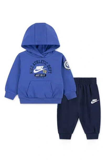 Nike Athletic Dept. Hoodie & Joggers Set In Blue
