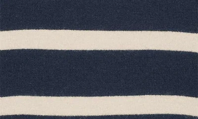 Vero Moda O Neck Sweater In Black With Cream Stripe In Black