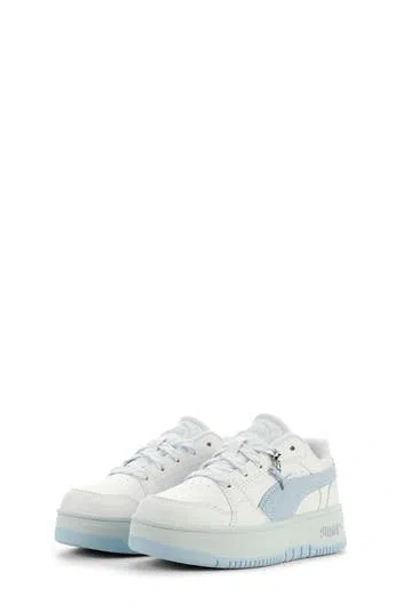 Puma Kids' Rebound Femme Low Top Sneaker In White
