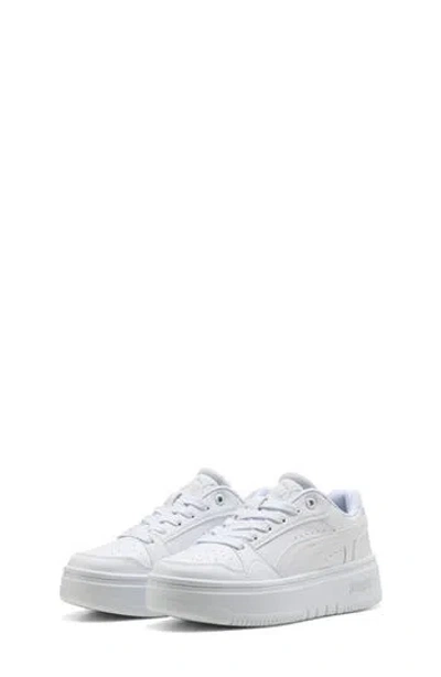 Puma Kids' Rebound Femme Low Top Sneaker In White