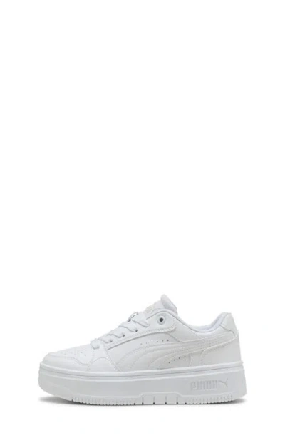Puma Kids' Rebound Femme Low Top Sneaker In White