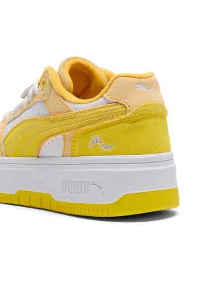 Puma Kids' Rebound Femme Low Top Sneaker In Yellow