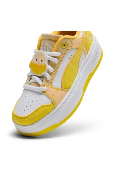 Puma Kids' Rebound Femme Low Top Sneaker In Yellow