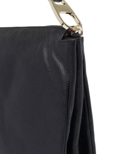 My Best Bag Firenze Leather Shoulder Bag Adaptable Strap In Black