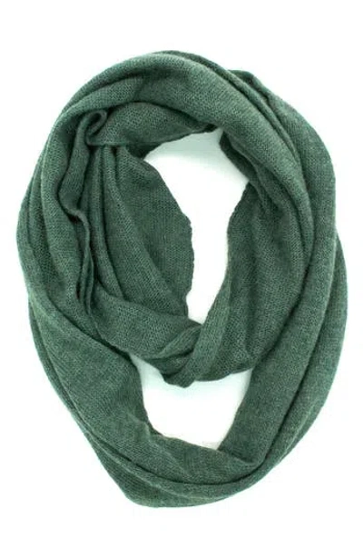 Portolano Plain Loop Scarf In Green