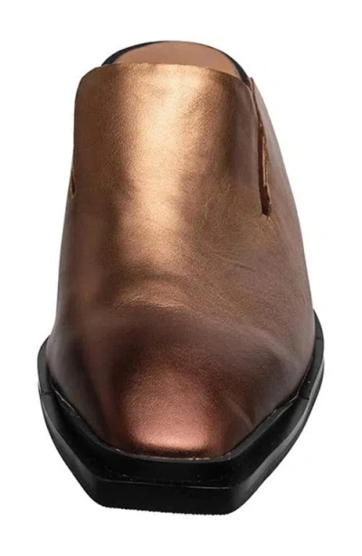 Antelope Harmony Leather Mule In Brown