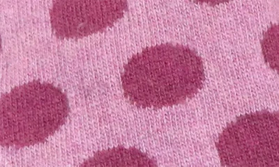 Portolano Two In One Gloves And Armwarmer In Polka Dots In Pink