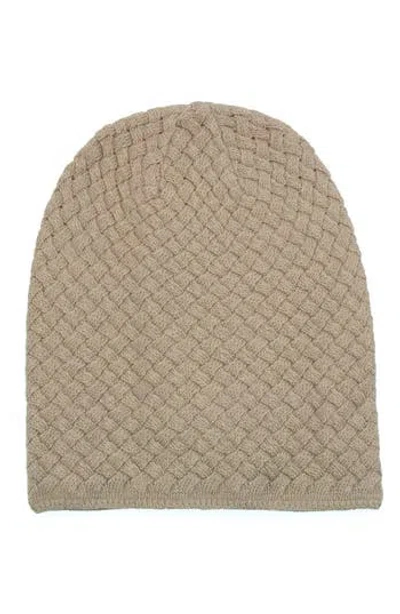 Portolano Minerva Basket Weave Beanie In Neutral