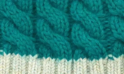 Portolano Wool Blend Pompom Beanie In Green