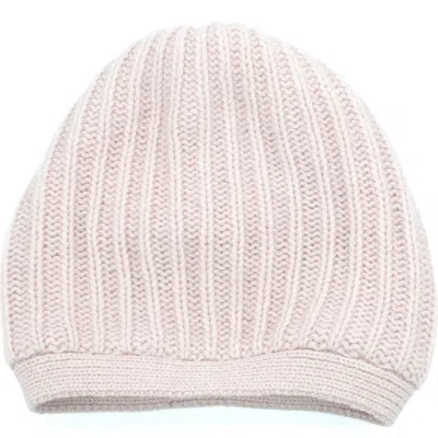 Portolano Rickrack Stitch Wool Blend Beanie In White