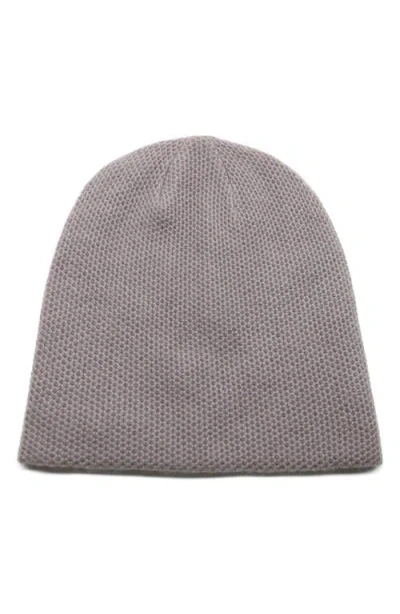 Portolano Cashmere Reversible Slouchy Hat In Gray