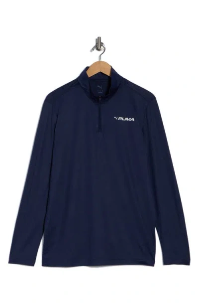 Puma All In Quarter Zip Sweatshirt In Blue
