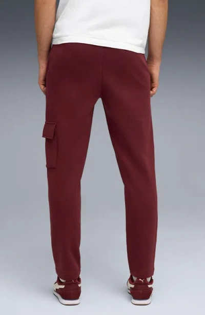 Puma Essentials Embossed Cargo Pants In Brown