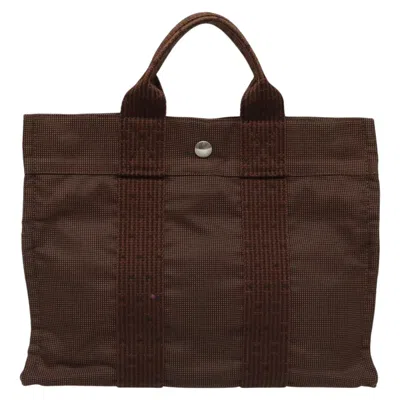 Pre-owned Hermes Hermès Herline Brown Canvas Tote Bag ()