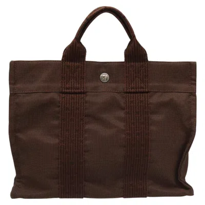 Pre-owned Hermes Hermès Herline Brown Canvas Tote Bag ()