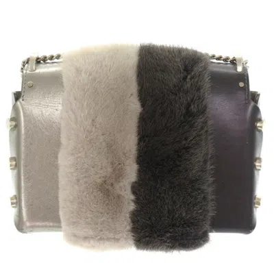 Pre-owned Jimmy Choo Gray Silver Leather Shoulder Bag ()