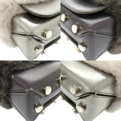 Pre-owned Jimmy Choo Gray Silver Leather Shoulder Bag ()