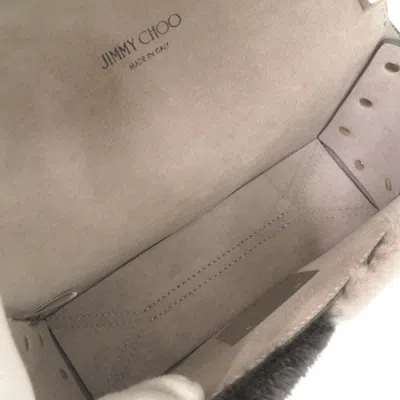 Pre-owned Jimmy Choo Gray Silver Leather Shoulder Bag ()