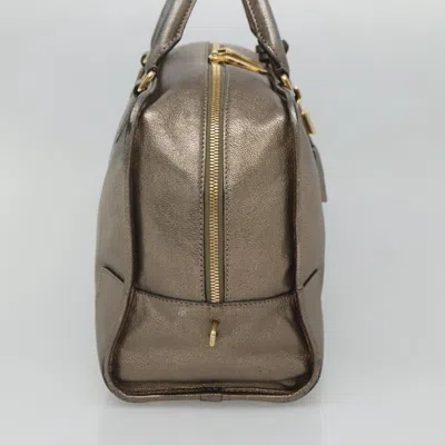 Pre-owned Loewe Amazona Gold Leather Travel Bag ()