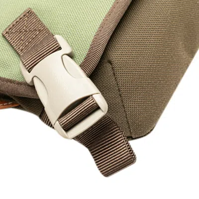 Pre-owned Loewe Green Khaki Canvas Leather Shoulder Bag ()