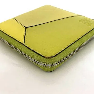 Pre-owned Loewe Yellow Leather Wallet (bi-fold) ()