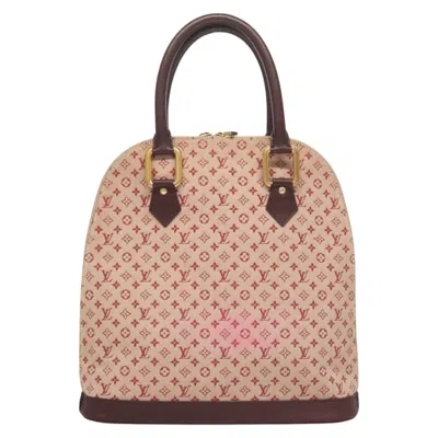 Pre-owned Louis Vuitton Alma Red Canvas Tote Bag ()