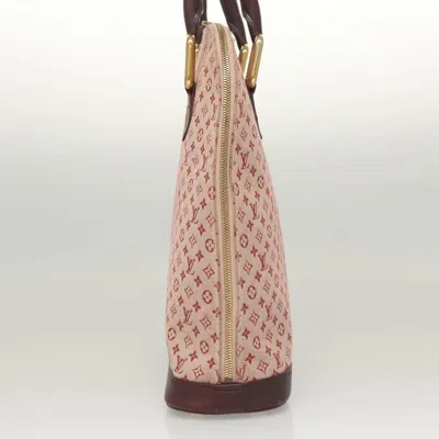 Pre-owned Louis Vuitton Alma Red Canvas Tote Bag ()