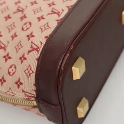 Pre-owned Louis Vuitton Alma Red Canvas Tote Bag ()