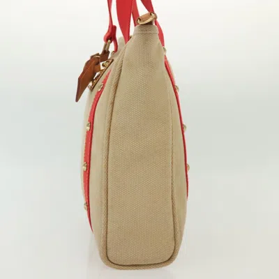 Pre-owned Louis Vuitton Antigua Beige Canvas Tote Bag ()