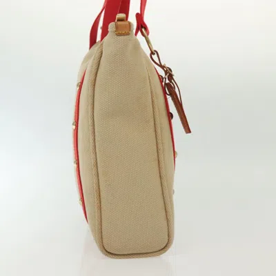 Pre-owned Louis Vuitton Antigua Beige Canvas Tote Bag ()
