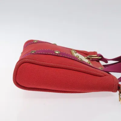 Pre-owned Louis Vuitton Antigua Red Canvas Tote Bag ()