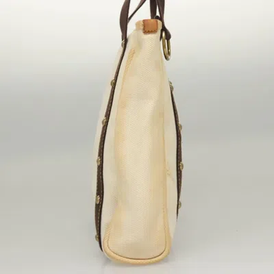Pre-owned Louis Vuitton Antigua White Canvas Tote Bag ()