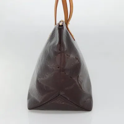 Pre-owned Louis Vuitton Bellevue Burgundy Patent Leather Tote Bag ()