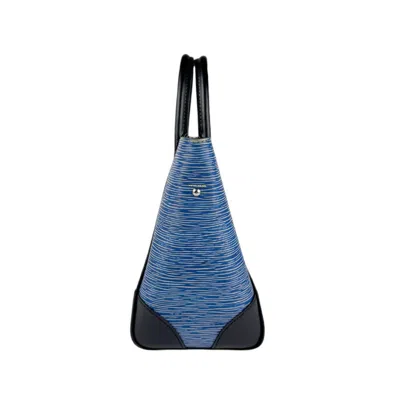 Pre-owned Louis Vuitton Black Blue Denim Handbag ()