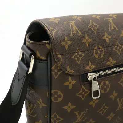 Pre-owned Louis Vuitton Black Brown Monogram Monogram Macassar Monogram Shoulder Bag ()