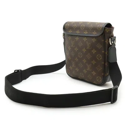 Pre-owned Louis Vuitton Black Brown Monogram Pochette Shoulder Bag ()