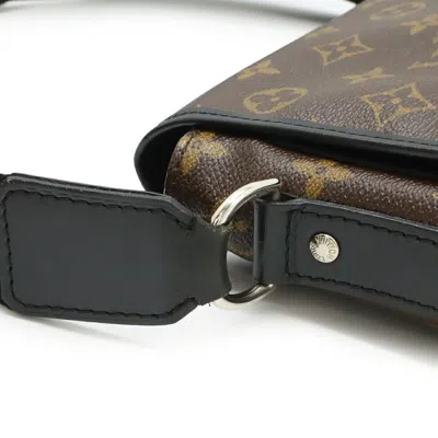 Pre-owned Louis Vuitton Black Brown Monogram Pochette Shoulder Bag ()