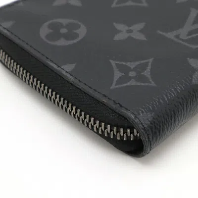 Pre-owned Louis Vuitton Black Gray Monogram Eclipse Monogram Eclipse Coin Purse/coin Case () In Multi