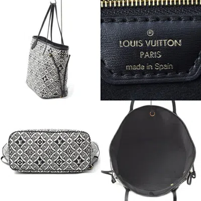 Pre-owned Louis Vuitton Black Gray Tote Bag ()