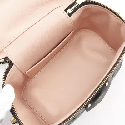 Pre-owned Louis Vuitton Black Leather Handbag Vanity Bag ()