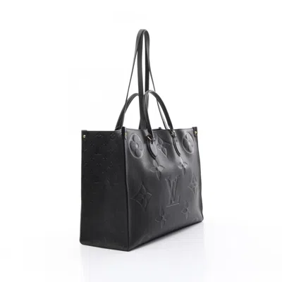 Pre-owned Louis Vuitton Black Monogram Empreinte Tote Bag ()
