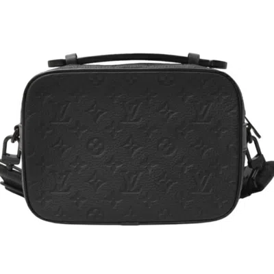 Pre-owned Louis Vuitton Black Noir Leather Shoulder Bag ()