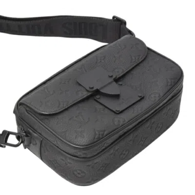 Pre-owned Louis Vuitton Black Noir Leather Shoulder Bag ()