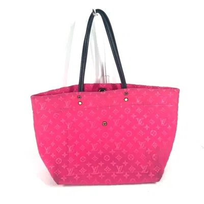 Pre-owned Louis Vuitton Black Pink Microfiber Shoulder Bag Tote Bag ()