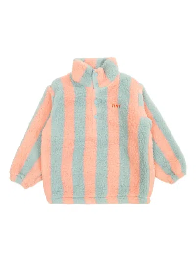 Tiny Cottons Striped Fleece Sweatshirt In Multi