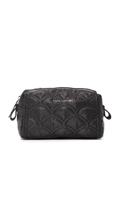 Marc Jacobs Easy Quilted Large Cosmetic Case In Black